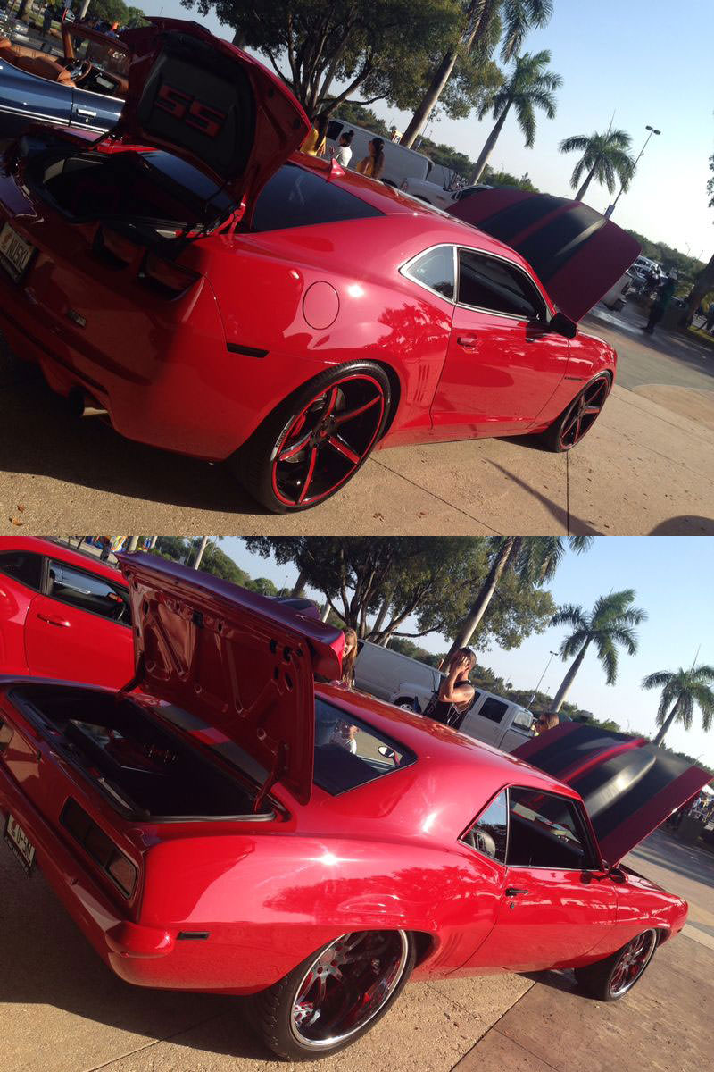 Red Camaros. Old or New? Or Both?! - Big Rims - Custom Wheels