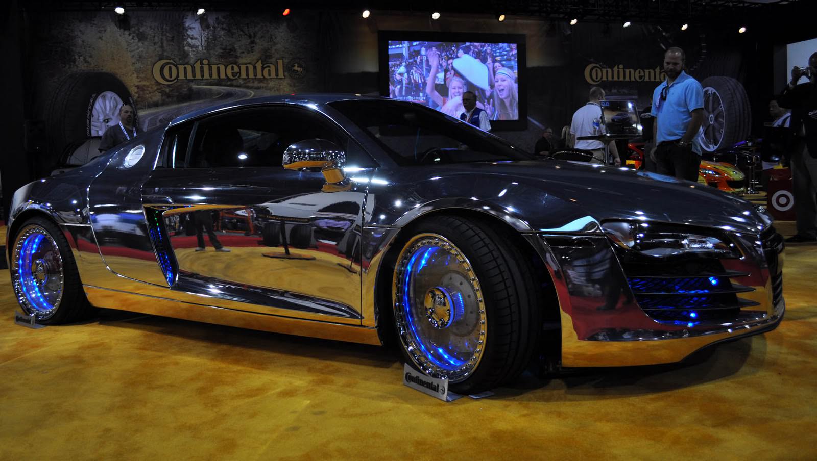 Tron-inspired chrome Audi R by West Coast Customs - Big Rims - Custom