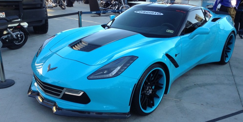 Widebody Corvette Stingray on Forgiato Wheels - Big Rims - Custom Wheels