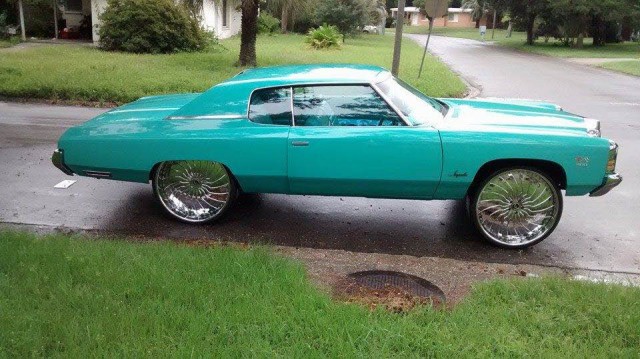 1972 IMPALA SITTING ON 28 INCH FORGIATO'S - Big Rims - Custom Wheels