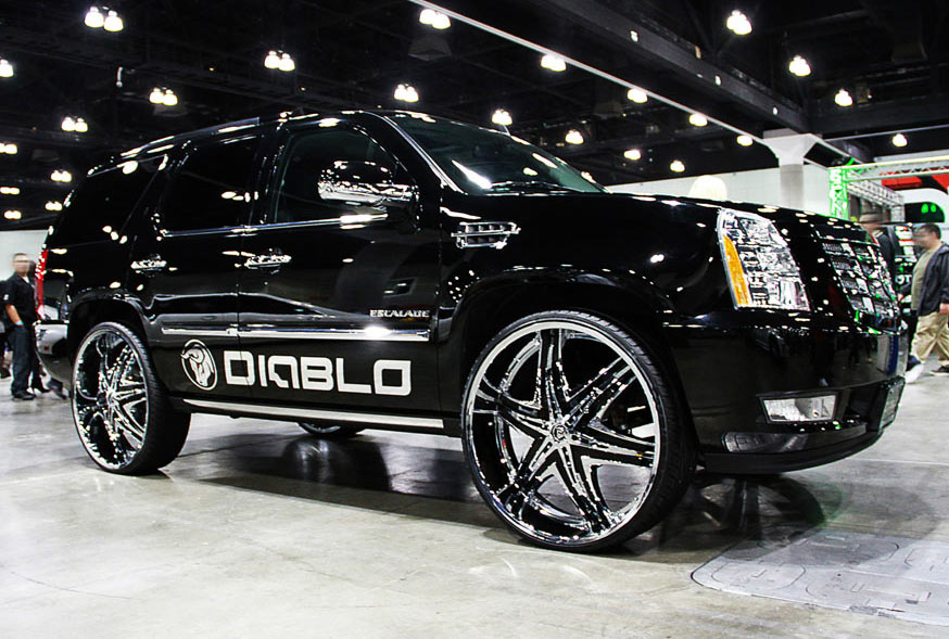 Cadillac Escalade 28 rims, black - Big Rims - Custom Wheels