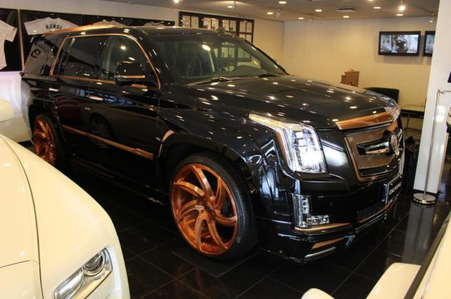Wide Body Cadillac Escalade on Forgiato Custom Wheels - Big Rims