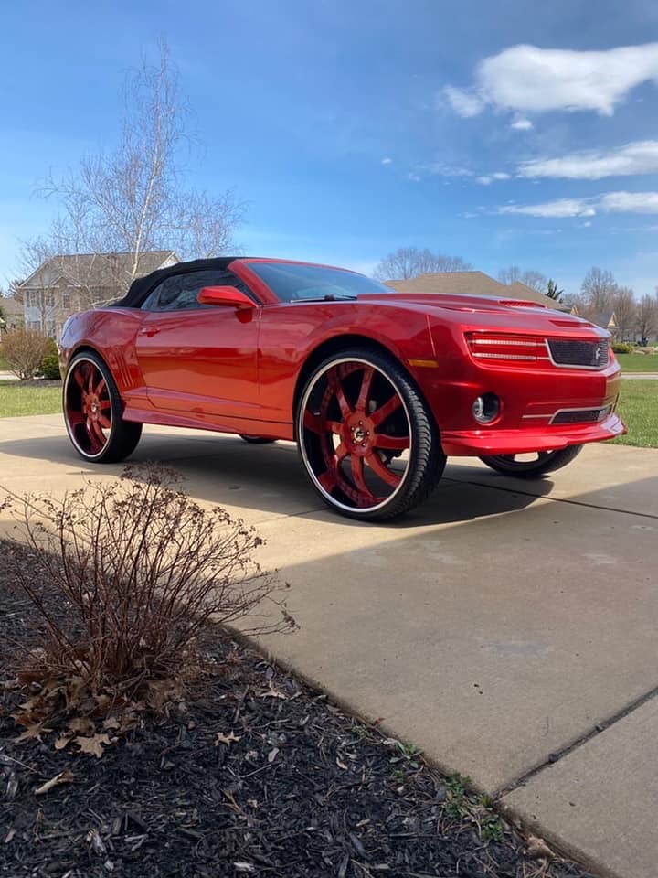 Convertible Candy Red 2012 Camaro SS on Forgiato for Sale By Owner